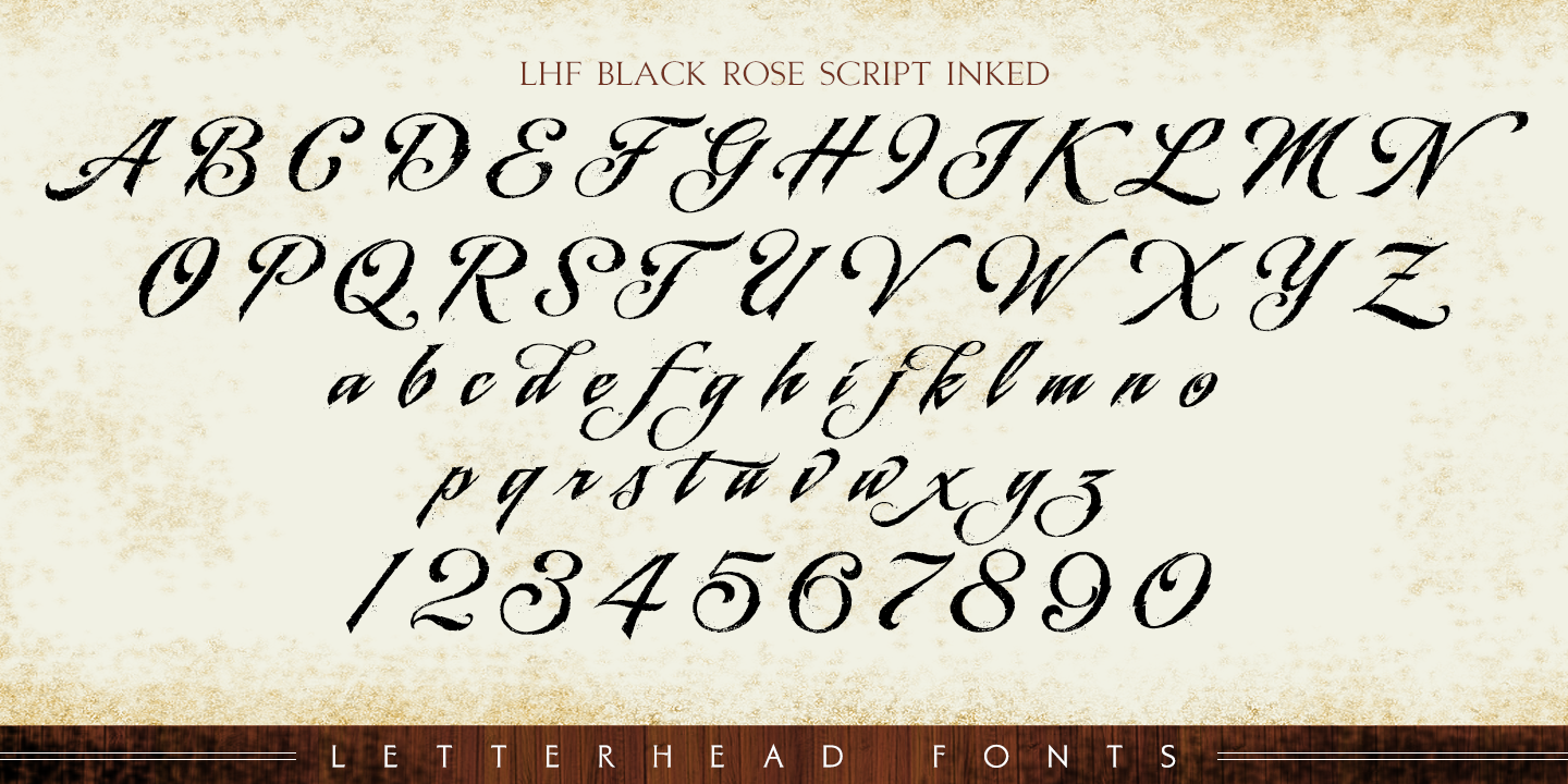 LHF Black Rose Script